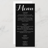 Menu - Script (Voorkant / Achterkant)