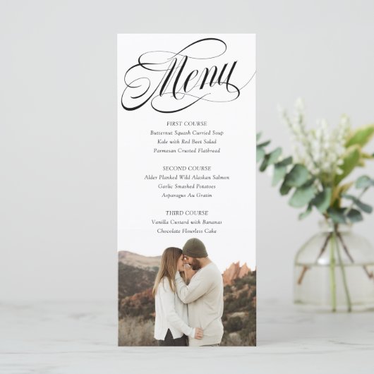 Menu Scripty Photo Wedding Day (Staand voorkant)