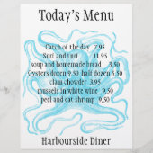 Menu Seafood restaurant (Voorkant)