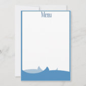 Menu Seafood restaurant (Voorkant)