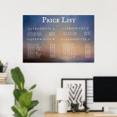 Menu Serviceprijslijst Aangepast gedrukt Poster (Thuiskantoor)