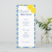 Menu Siciliaans Vrijgezellenfeest (Staand voorkant)