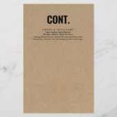 Menu Sigaar en whisky koppelen (Achterkant)