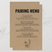 Menu Sigaar en whisky koppelen (Voorkant / Achterkant)