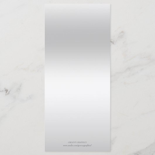 Menu Silver Sequin Baby Blue Bow Baby shower (Achterkant)