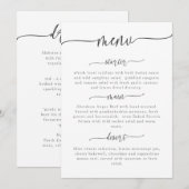 MENU sjabloon 9, Kaart (Voorkant / Achterkant)