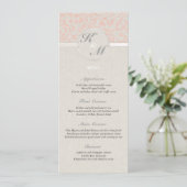 Menu SmartElegance Coral Wedding (Staand voorkant)