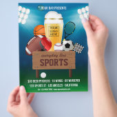 Menu Sportbalk Event Promo toevoegen foto en logo (Hand)