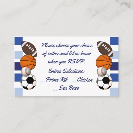 Menu Sportmenu Blauwkleurblok Invoegen (Voorkant)