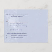 Menu Spring Blue Wedding (Lentblauw) Keuze RSVP (Achterkant)