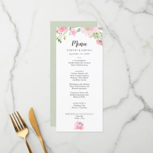 Menu Spring Peony Weddenschap