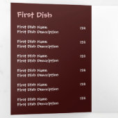 Menu Squid Chef Cartoon (Binnenzijde eerst)