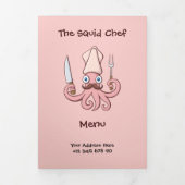 Menu Squid Chef Cartoon (Cover)
