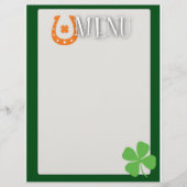 Menu St. Patrick's Day (Voorkant)