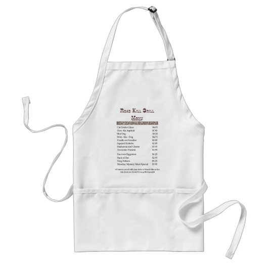 Menu Standaard Schort (Voorkant)