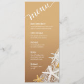 Menu Starfish Netting Beach Wedding | zand (Voorkant)