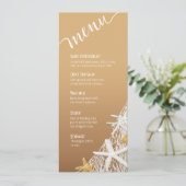 Menu Starfish Netting Beach Wedding | zand (Staand voorkant)