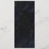 Menu Starry Moonlit Night Monogram Weddenschap (Achterkant)