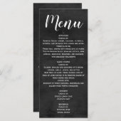 Menu - Statement krijtbordscript (Voorkant / Achterkant)