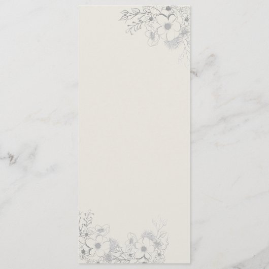  menu Stusty Blue Wedding (Achterkant)