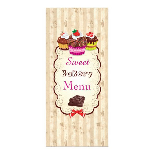 Menu Sweet Bakery (Voorkant)