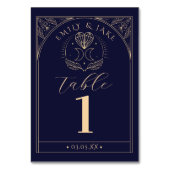 Menu Tabel Tarot Mystic Crystal Moons Nummers Kaart (Achterkant)