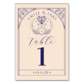 Menu Tafel Tarot Mystieke Kristal Manen Nummers Kaart (Achterkant)