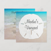 Menu Tafelnaam Sand Dollar (Voorkant / Achterkant)