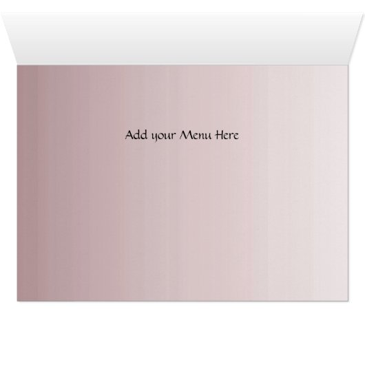 Menu Tafelnummers Dinner Party (Binenzijde Horizontaal (Onderkant))