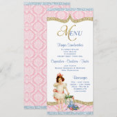 Menu Tea Party Kaart (Voorkant / Achterkant)