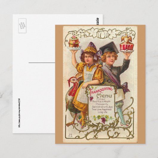 Menu  Thanksgiving (Voorkant / Achterkant)