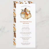 Menu Thanksgiving (Voorkant / Achterkant)