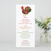 Menu Thanksgiving (Staand voorkant)