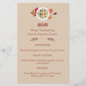 Menu Thanksgiving calories niet tellen (Voorkant)