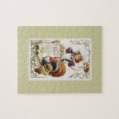  menu Thanksgiving en meisje Legpuzzel (Horizontaal)