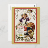 Menu Thanksgiving Turkije (Voorkant / Achterkant)