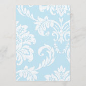 Menu Tiffany Damask Wedding (Achterkant)