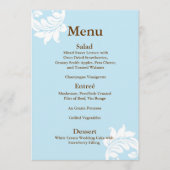 Menu Tiffany Damask Wedding (Voorkant)