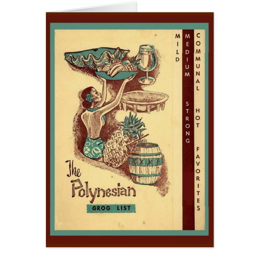 menu Tiki uit de midden eeuw (Voorkant)