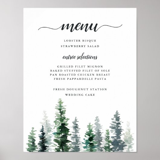 Menu Timer Grove Poster (Voorkant)