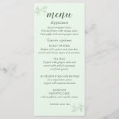 Menu Timless Flower Wedding (Voorkant)