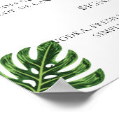 Menu Tropical Wedding Bar Poster (Hoek)