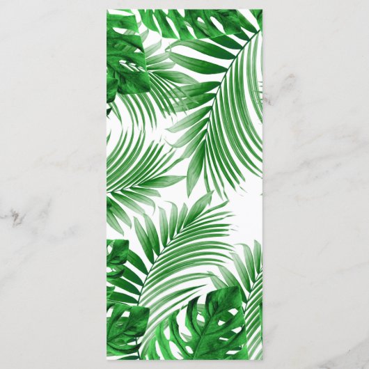 Menu Tropisch Geëigend huwelijk (Achterkant)