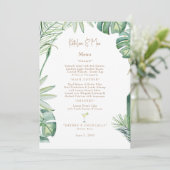 Menu Tropisch huwelijk (Staand voorkant)