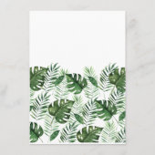 Menu Tropisch palm Leaf (Achterkant)