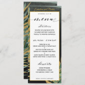 Menu Tropische palmweddenschappen (Voorkant / Achterkant)