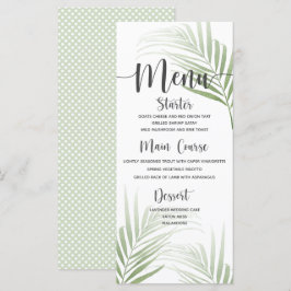 Menu Tropische palmweddenschappen