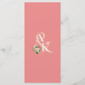 Menu Tropische Plumeria & Flamingo Lily (Achterkant)