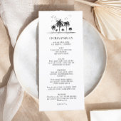 Menu Tropische strandpalm Weddenschap