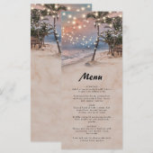 Menu Tropische stransport (Voorkant / Achterkant)